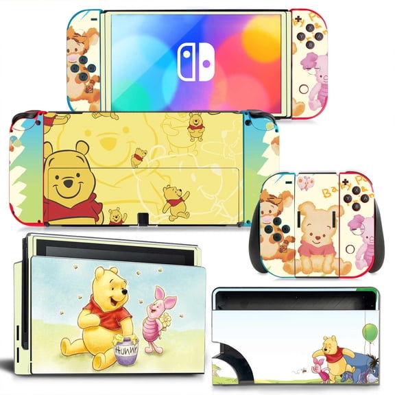 KIPLINK Nintendo Switch OLED Skin Decal – Full Body Vinyl Cover, Anti-Scratch & Waterproof, Bubble-Free Installation, Creative Designs