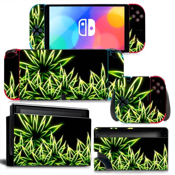 KIPLINK Nintendo Switch OLED Skin Decal – Full Body Vinyl Cover, Anti-Scratch & Waterproof, Bubble-Free Installation, Custom Gaming & Anime Designs