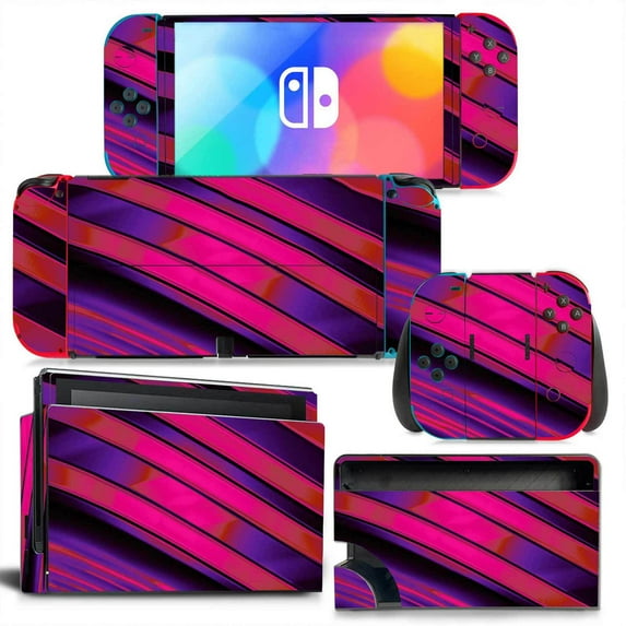 KIPLINK Nintendo Switch OLED Skin Decal – Full Body Vinyl Cover, Anti-Scratch & Waterproof, Bubble-Free Installation, Custom Gaming & Anime Designs