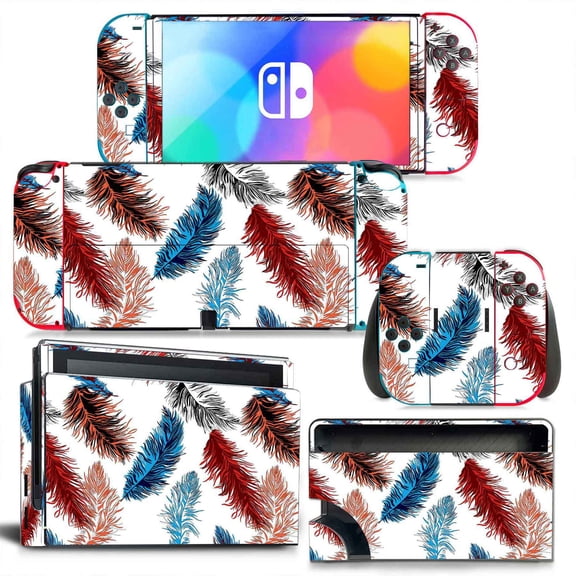 KIPLINK Nintendo Switch OLED Skin Decal – Full Body Vinyl Cover, Anti-Scratch & Waterproof, Bubble-Free Installation, Custom Gaming & Anime Designs