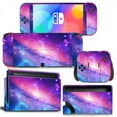thumbnail image 1 of KIPLINK Nintendo Switch OLED Skin Decal – Full Body Vinyl Cover, Anti-Scratch & Waterproof, Bubble-Free Installation, Galaxy & Starry Night Designs, 1 of 30