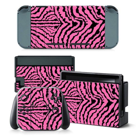 KIPLINK Nintendo Switch Skin Decal – Full Body Vinyl Cover, Anti-Scratch, Bubble-Free Installation, Leopard Print & Creative Designs