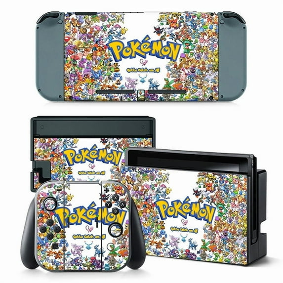 KIPLINK Nintendo Switch Skin Decal – Full Body Vinyl Cover, Anti-Scratch & Waterproof, Bubble-Free Installation, Floral & Plaid Designs