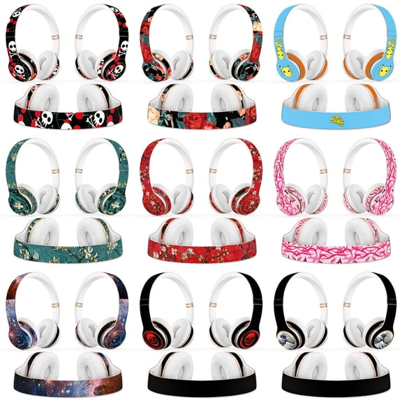 KIPLINK PVC Air Guide Groove Sticker Matte HD Printed Headphone Skin for Beats Solo3 Solo2 Wireless, Other Styles Available
