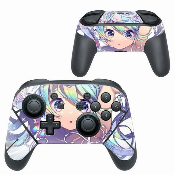 KIPLINK Skin Decal for Nintendo Switch Pro Controller – Anti-Scratch Vinyl Cover, Bubble-Free Installation, Custom Gaming & Anime Designs