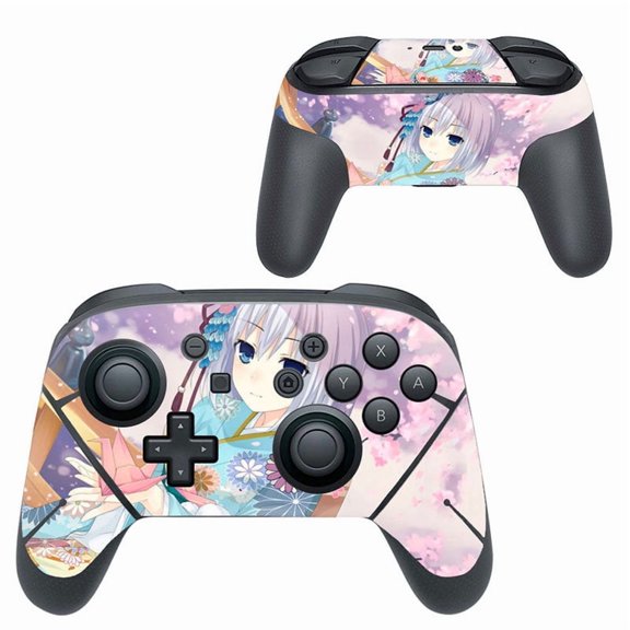 KIPLINK Skin Decal for Nintendo Switch Pro Controller – Anti-Scratch Vinyl Cover, Bubble-Free Installation, Custom Gaming & Anime Designs