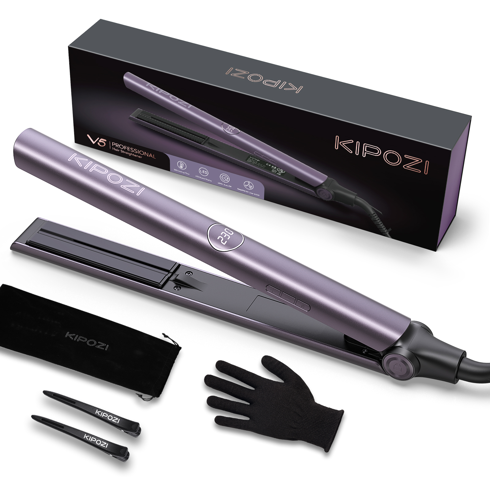Babyliss Pro Nano Titanium Prima3000 Ionic Hair Straightener, 1.25