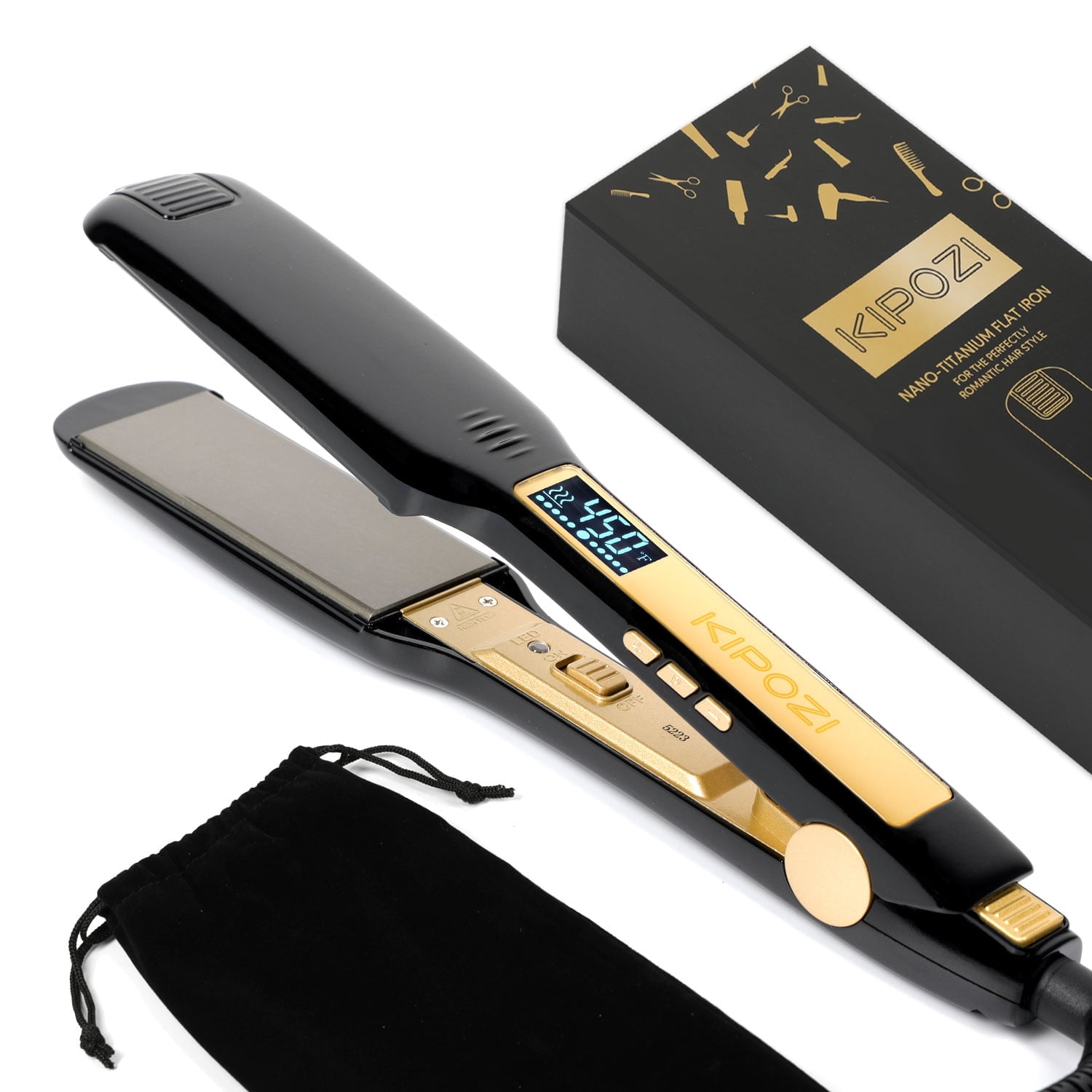 KIPOZI Inch Titanium Flat Iron Anti-Static New Zealand Ubuy