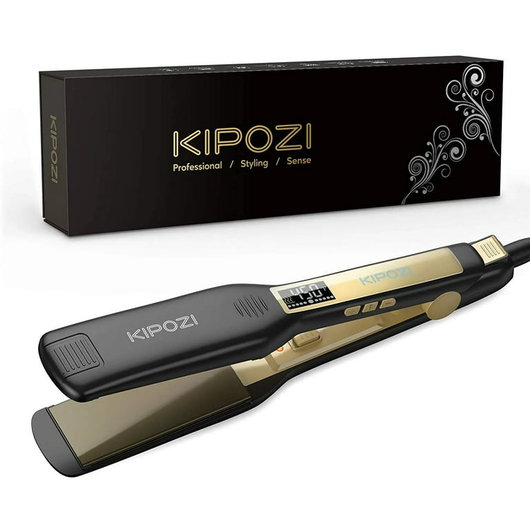 KIPOZI Professional Titanium Flat Iron Hair Straightener with