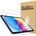 thumbnail image 1 of KIQ 2 PACK Tempered Glass Screen Protector for Apple iPad 10.9 inch 10th Generation 2022 / iPad A16 11 inch 11th Generation 2025 Screen Protector, 1 of 5