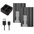thumbnail image 1 of KIQ 2-Pack 3.65V 6040mAh Li-Ion Replacement Battery Together with Charger Station Compatible with Ring-Doorbell Camera 2/3/4, 1 of 5