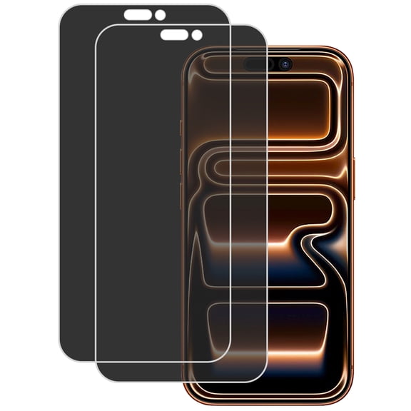 KIQ 2 Pack For Apple iPhone 16 Pro Max/17 Pro Max CLEAR Flexible Privacy Hydrogel Film FULL Edge-to-Edge Screen Protector with Fingerprint Unlock Function