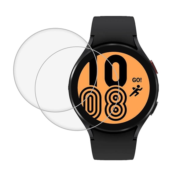 KIQ 2 Pack CLEAR FULL Edge to Edge Coverage Tempered Glass Screen Protector for Samsung Galaxy Watch 4/5(44MM)