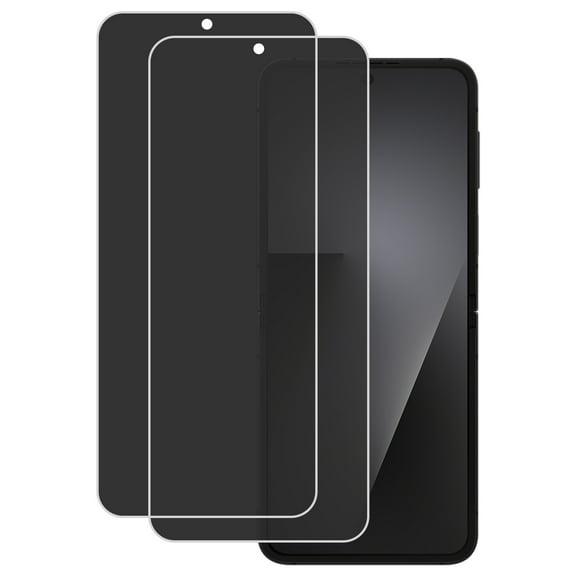 KIQ 2 Pack CLEAR Flexible Privacy Hydrogel Film FULL Edge-to-Edge Screen Protector with Fingerprint Unlock Function Compatible with Samsung Galaxy Z Flip7 FE