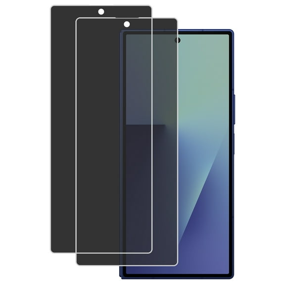 KIQ 2 Pack CLEAR Flexible Privacy Hydrogel Film FULL Edge-to-Edge Screen Protector with Fingerprint Unlock Function Compatible with Samsung Galaxy Z Fold 7