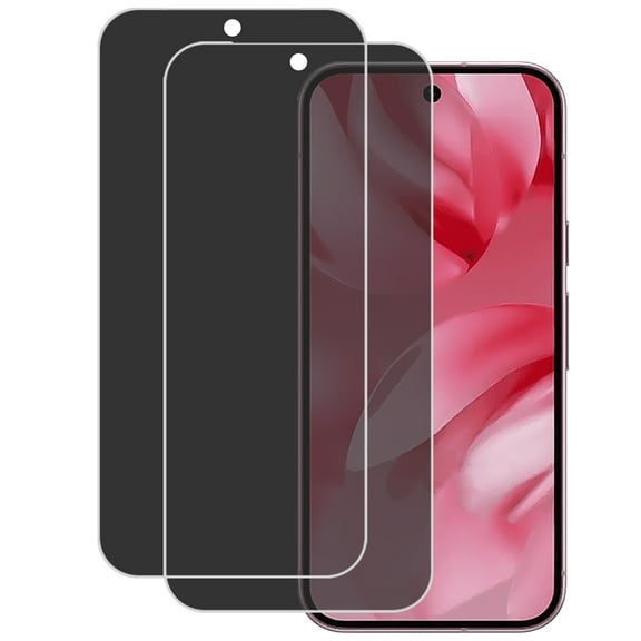 KIQ 2 Pack CLEAR Flexible Privacy Hydrogel Film FULL Edge-to-Edge Screen Protector with Fingerprint Unlock Function Compatible with Google Pixel 10