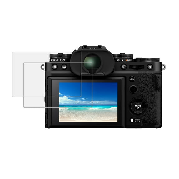 KIQ 2 Pack CLEAR Tempered Glass Screen Protector Compatible with FUJIFILM X-T50