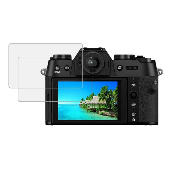 KIQ 2 Pack CLEAR Tempered Glass Screen Protector Compatible with FUJIFILM X-T5