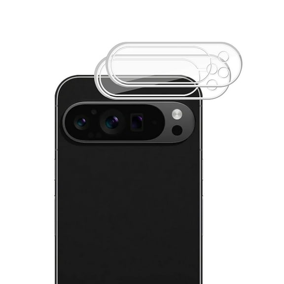 KIQ 2 Pack CLEAR Tempered Glass Screen Protector Cover for the Rear / Back Camera Lens Compatible with Google Pixel 9 Pro XL