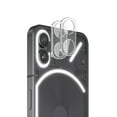 thumbnail image 1 of KIQ 2 Pack CLEAR Tempered Glass Screen Protector Cover for the Rear / Back Camera Lens Compatible with Nothing Phone (1), 1 of 5