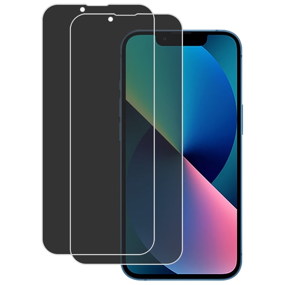 KIQ 2 Pack For Apple iPhone 13 Mini CLEAR Flexible Privacy Hydrogel Film FULL Edge-to-Edge Screen Protector with Fingerprint Unlock Function