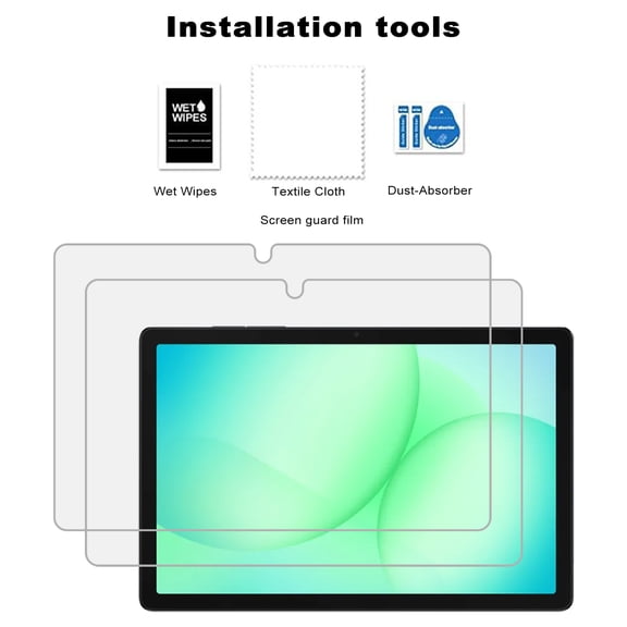 KIQ 2-Pack For Samsung Galaxy Tab A11 Plus Regular Tempered Glass