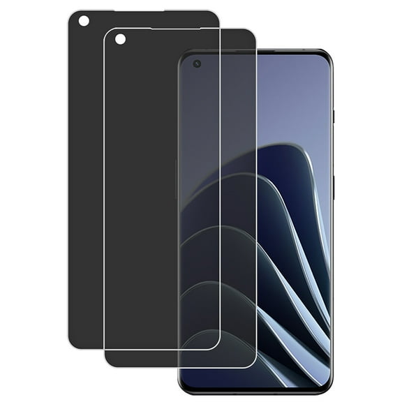 KIQ 2 Pack PRIVACY Soft Flexible Hydrogel Film FULL Edge to Edge Cover Screen Protector w/ Fingerprint Unlock Function for OnePlus 10 Pro