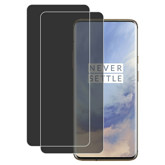 KIQ 2 Pack PRIVACY Soft Flexible Hydrogel Film FULL Edge to Edge Cover Screen Protector w/ Fingerprint Unlock Function for OnePlus 7 Pro