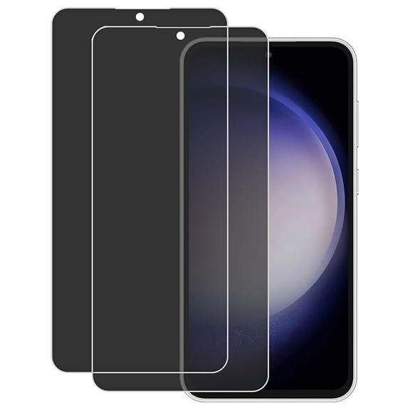 KIQ 2 Pack PRIVACY Soft Flexible Hydrogel Film FULL Edge to Edge Cover Screen Protector w/ Fingerprint Unlock Function for Samsung Galaxy S23 FE