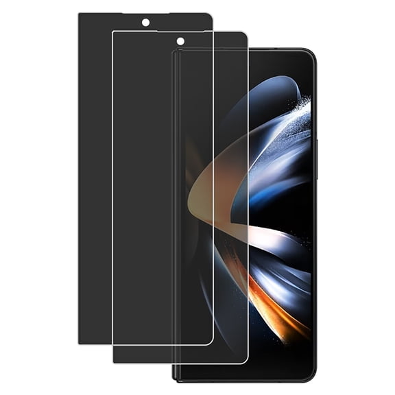 KIQ 2 Pack PRIVACY Soft Flexible Hydrogel Film FULL Edge to Edge Cover Screen Protector w/ Fingerprint Unlock Function for Samsung Galaxy Z Fold 4
