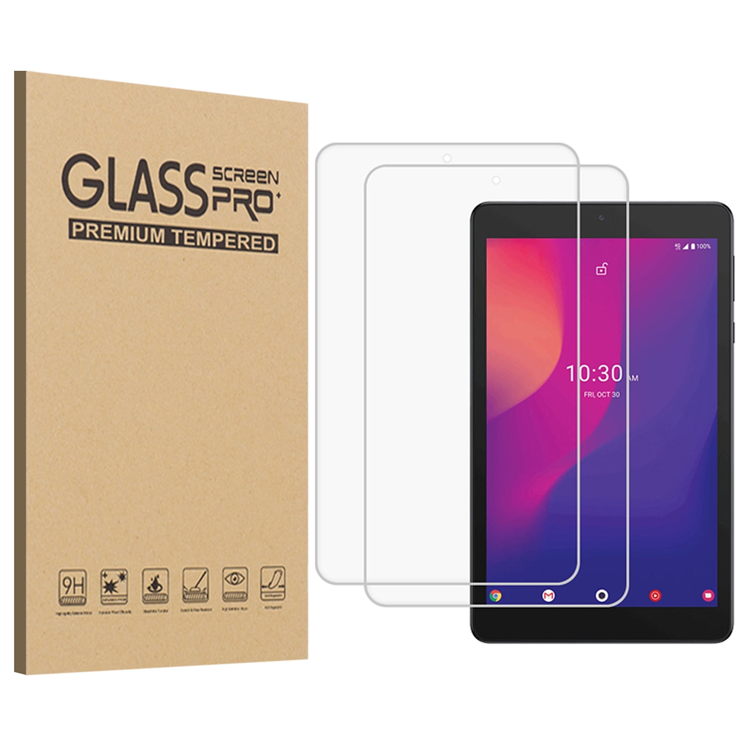 KIQ Pack Regular Tempered Glass Screen Protector for Alcatel