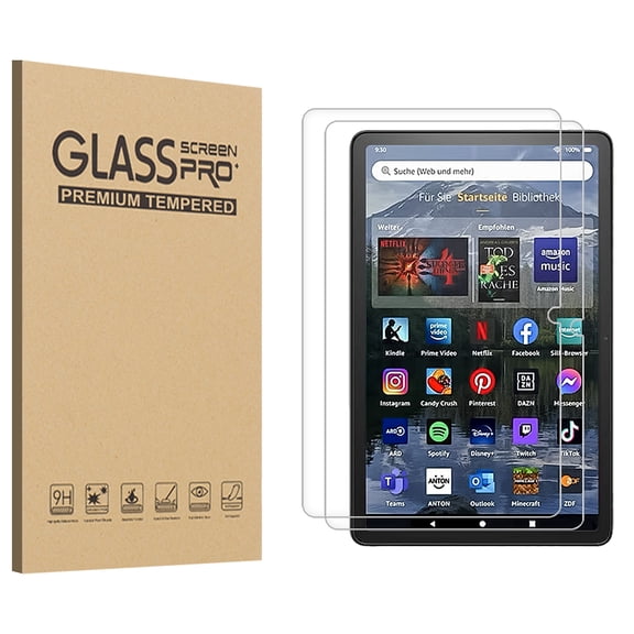 KIQ 2 Pack Regular Tempered Glass Screen Protector for Amazon Fire Max 11