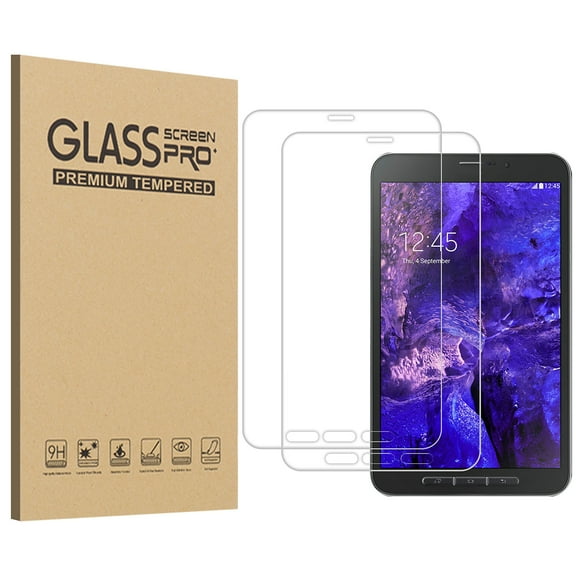 KIQ 2 Pack Regular Tempered Glass Screen Protector for Samsung Galaxy Tab Active 5
