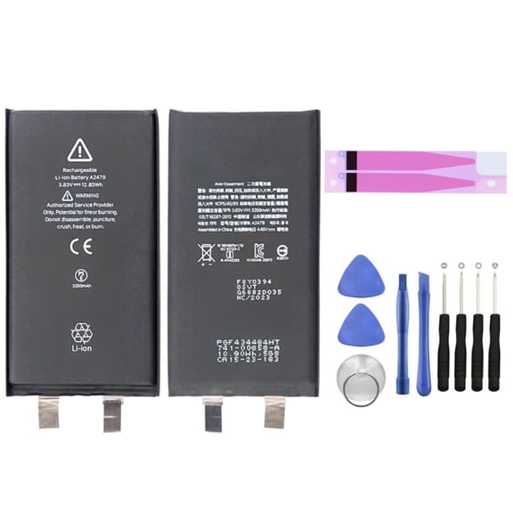KIQ 3.83V 2550 mAh Li-Ion Replacement EXTENDED Capacity Battery Core Compatible with iPhone 12 Mini (Premium) (Spot Welding Required)