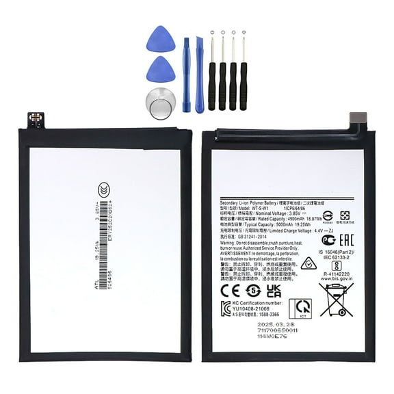 KIQ 3.85V 4900mAh Li-Ion Replacement Battery Compatible with Samsung Galaxy A14 5G(WT-S-W1)(US Version)