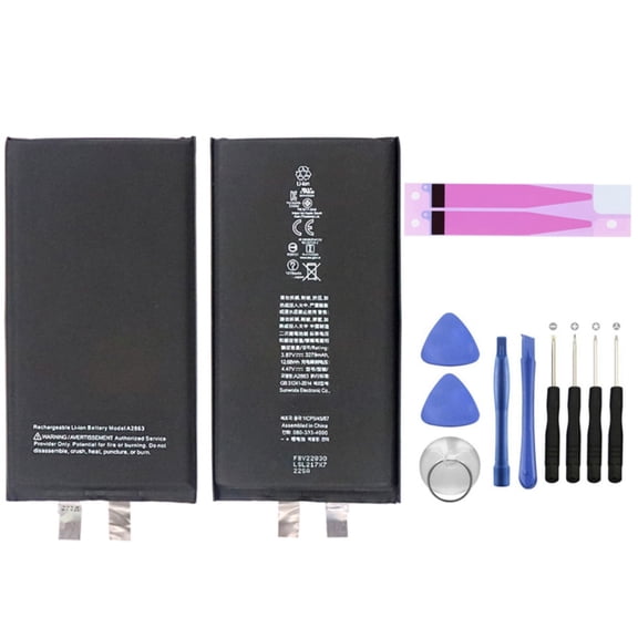 KIQ 3.87V 3279 mAh Li-Ion Replacement Battery Core Compatible with iPhone 14 (Standard) (Spot Welding Required)(With Repair Tool Set)