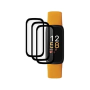 KIQ 3 Pack CLEAR FULL Edge to Edge Coverage PMMA Screen Protector for Fitbit inspire 3