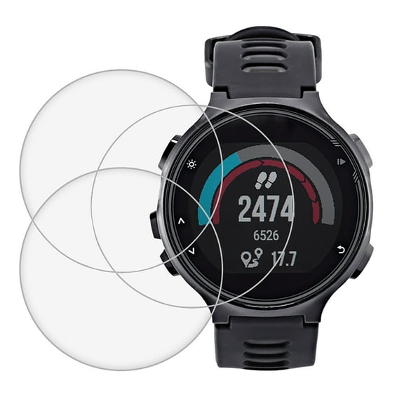KIQ 3 Pack CLEAR FULL Edge to Edge Coverage Tempered Glass Screen Protector for Garmin Forerunner 735XT