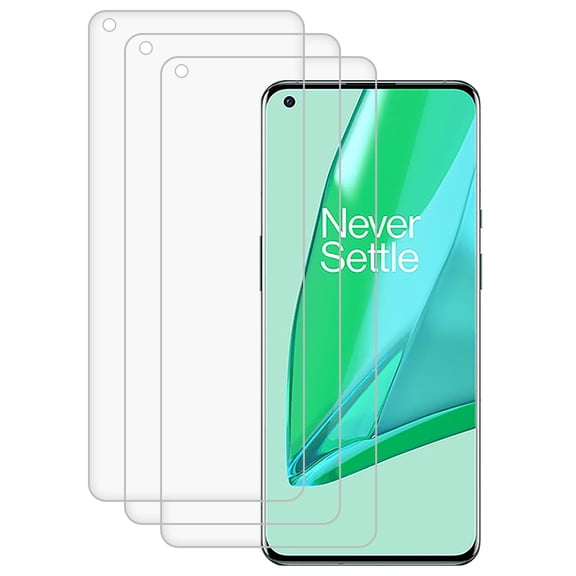 KIQ 3 Pack CLEAR Flexible Hydrogel Film FULL Edge to Edge Cover Screen Protector w/ Fingerprint Unlock Function for OnePlus 9 Pro