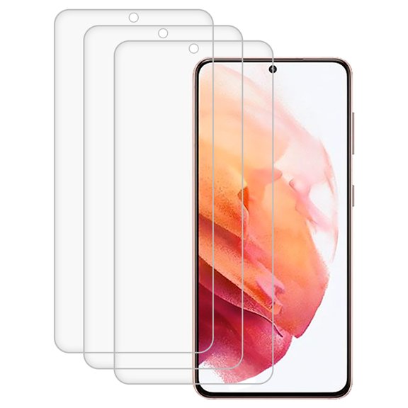 KIQ 3 Pack CLEAR Flexible Hydrogel Film FULL Edge to Edge Cover Screen Protector w/ Fingerprint Unlock Function for Samsung Galaxy S24