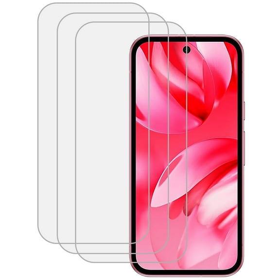 KIQ 3 Pack CLEAR Tempered Glass Screen Protector Compatible with Google Pixel 9A