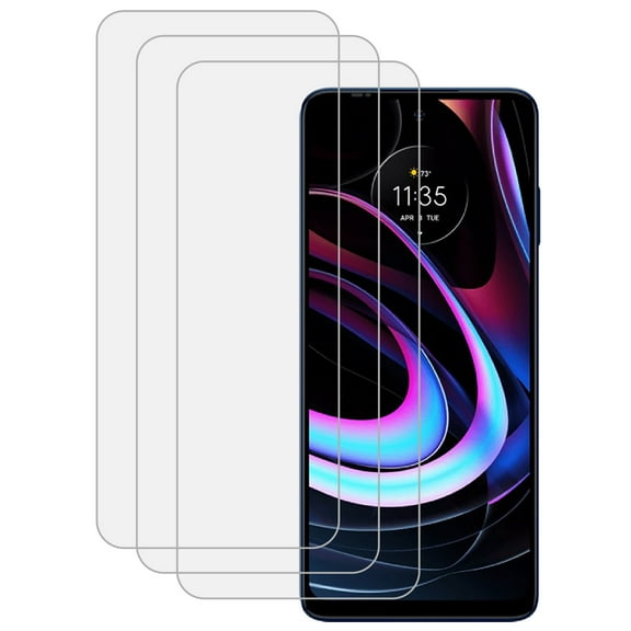 KIQ 3 Pack CLEAR Tempered Glass Screen Protector Compatible with Motorola Edge 5G UW (2021)