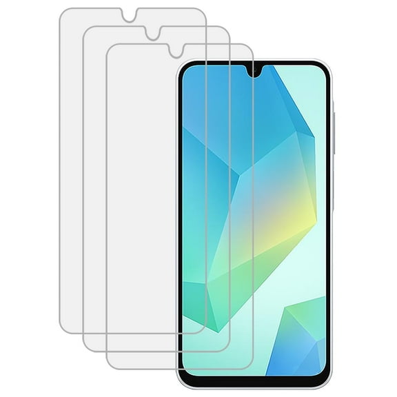 KIQ 3 Pack CLEAR Tempered Glass Screen Protector Compatible with Samsung Galaxy A16 5G