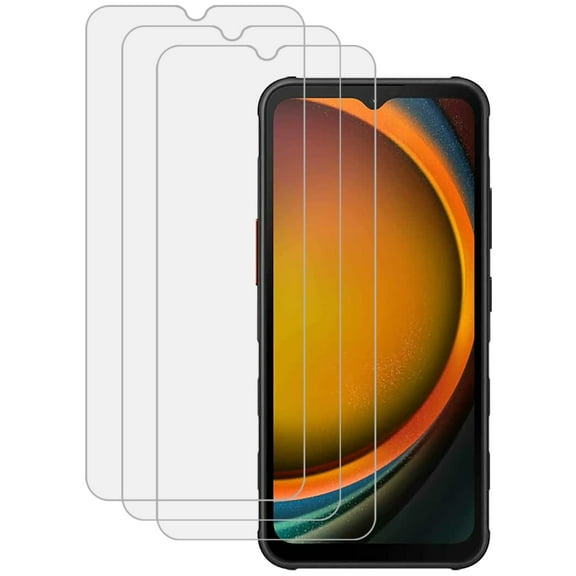 KIQ 3 Pack CLEAR Tempered Glass Screen Protector Compatible with Samsung Galaxy X Cover 7 PRO