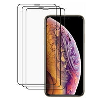 KIQ 3 Pack CLEAR Tempered Glass Screen Protector Compatible with iPhone XS Max/11 Pro Max