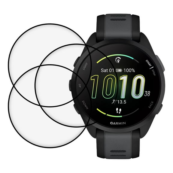 KIQ 3 Pack PMMA Curved Screen Protector for Garmin Forerunner 165