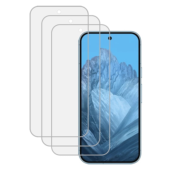 KIQ 3 Pack Regular Tempered Glass Screen Protector(With Fingerprint Reader Function) for Google Pixel 9/9 Pro