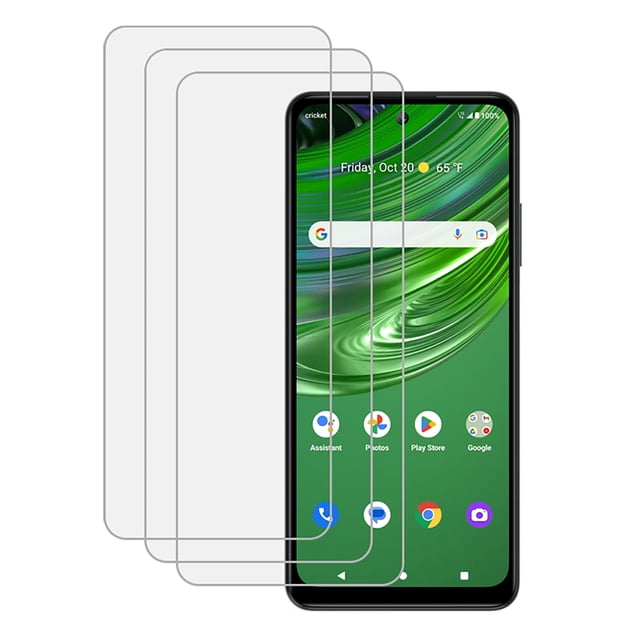KIQ 3 Pack Regular Tempered Glass Screen Protector for Cricket Outlast ...