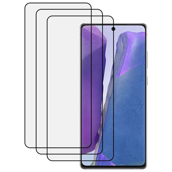 KIQ 3 Pack Regular Tempered Glass Screen Protector for Samsung Galaxy Note 20 5G (With Fingerprint Reader Function)