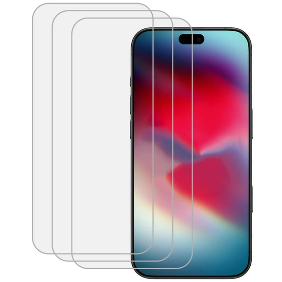 KIQ 3 Pack Regular Tempered Glass for Apple iPhone 17/17 Pro